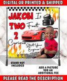2 Fast 2 Curious Backdrop | 2 Year Old Race Car Party