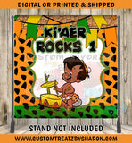 AFRICAN AMERICAN BAMM BAMM BACKDROP Custom Favorz by Sharon