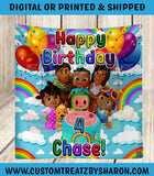 African American Cocomelon Backdrop Custom Favorz by Sharon