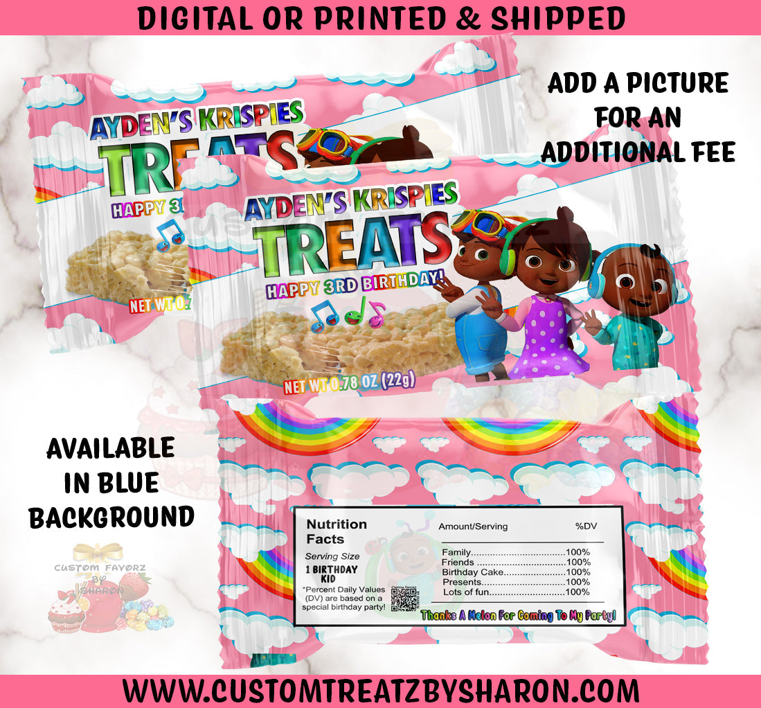 African American Cocomelon Rice Krispies Treats