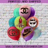 Any Theme Balloon Stickers Custom Favorz by Sharon
