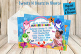 BABY SHARK PRINTABLE INVITE Custom Favorz by Sharon