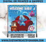 BLUES CLUES BABY SHOWER BACKDROP Custom Favorz by Sharon