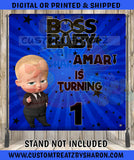BOSS BABY BOY BACKDROP Custom Favorz by Sharon