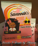 BOSS BABY GIRL GOLD FISH SNACKS Custom Favorz by Sharon