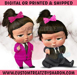 BOSS BABY GIRL KRISPIES TREAT Custom Favorz by Sharon