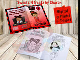 BOSS BABY RED COLORING BOOK Custom Favorz by Sharon