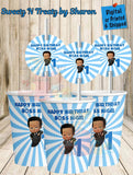 Boss Baby Boy Party Cup & Matching Straw Tag Custom Favorz by Sharon