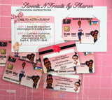 Boss Baby Girl Credit Card Invite Custom Favorz by Sharon