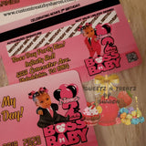 Boss Baby Girl Credit Card Invite Custom Favorz by Sharon