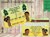 Boss Baby Gucci Gender Reveal Credit Card Invites Custom Favorz by Sharon