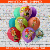 CAUCASIAN PEBBLES & BAMM BAMM BALLOON STICKERS Custom Favorz by Sharon