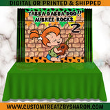 CAUCASIAN PEBBLES FLINTSTONES BACKDROP Custom Favorz by Sharon