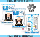 Boss Baby Boy Baby Shower Chip Bag