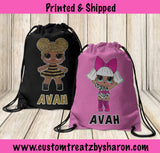 CHARACTER DRAWSTRING BACK PACK Custom Favorz by Sharon