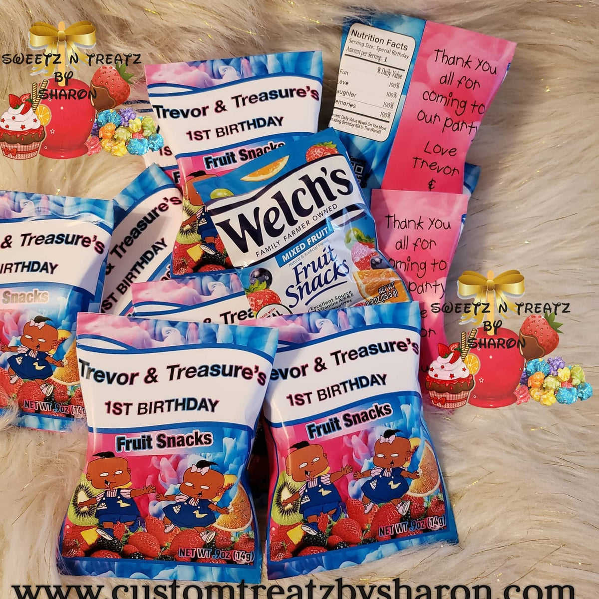 CUSTOM DESIGNED FRUIT SNACKS