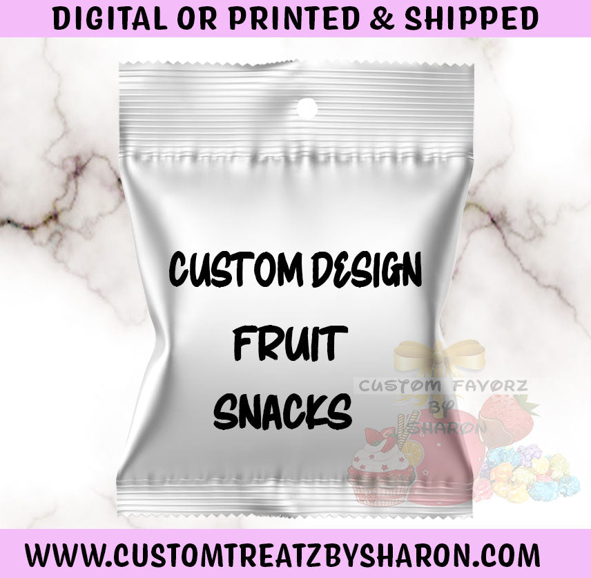 CUSTOM DESIGNED FRUIT SNACKS