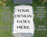 CUSTOM DESIGNED MEMORIAL GRAVE BLANKET