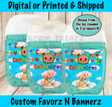 CoComelon Sanitizer Labels Custom Favorz by Sharon