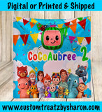 Cocomelon Backdrop Custom Favorz by Sharon