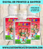 Cocomelon Watermelon Sanitizer Labels (2 oz Bottle) Custom Favorz by Sharon