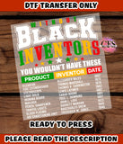 DTF | Black History Inventors | Ready To Press|