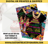 FRESH PRINCESS BABYSHOWER 4X6 OR 5X7 PRINTABLE INVITE