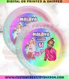 JOJO SIWA PARTY PLATE INSERT Custom Favorz by Sharon