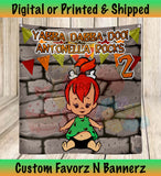 PEBBLES FLINTSTONES BACKDROP Custom Favorz by Sharon