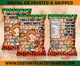 PEBBLES FLINTSTONES CHIP BAGS Custom Favorz by Sharon