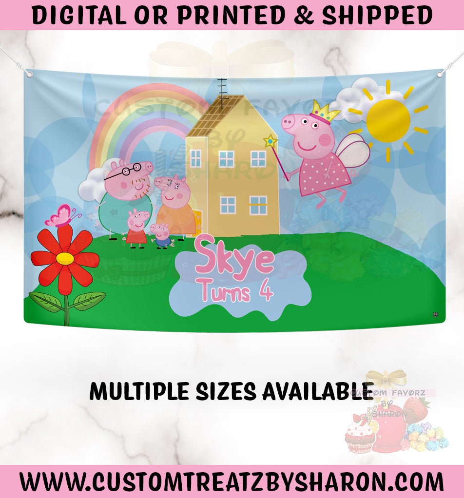 Peppa Rizz Background PEPPA PIG BACKDROP