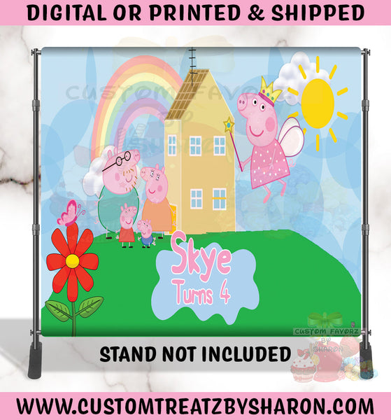 Peppa Rizz Background PEPPA PIG BACKDROP