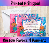 PHIL AND LIL 4X6 OR 5X7 GENDER REVEAL/TWINS PRINTABLE INVITE Custom Favorz by Sharon