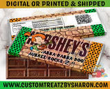 Pebbles Flintstones Hershey Bar Labels Custom Favorz by Sharon