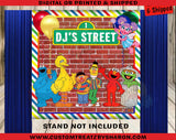 SESAME STREET BACKDROP Custom Favorz by Sharon