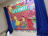 SESAME STREET BACKDROP Custom Favorz by Sharon