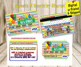 Sesame Street Credit Card Invites Custom Favorz by Sharon
