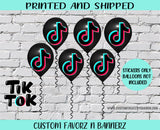 TIK TOK BALLOON STICKERS Custom Favorz by Sharon