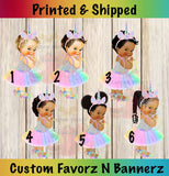 UNICORN PRINCESS INSPIRED BACKDROP Custom Favorz by Sharon