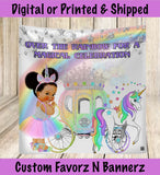 UNICORN PRINCESS INSPIRED BACKDROP Custom Favorz by Sharon