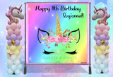 UNICORN Themed Backdrop - Unicorn Party - Magical Unicorn - Unicorn Banner - Digital - Printed - Shipped Custom Favorz by Sharon