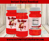 VALENTINE'S BUBBLE LABELS Custom Favorz by Sharon