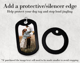 Custom Photo Dog Tag Necklace | Memorial Keepsake | Military Tag |